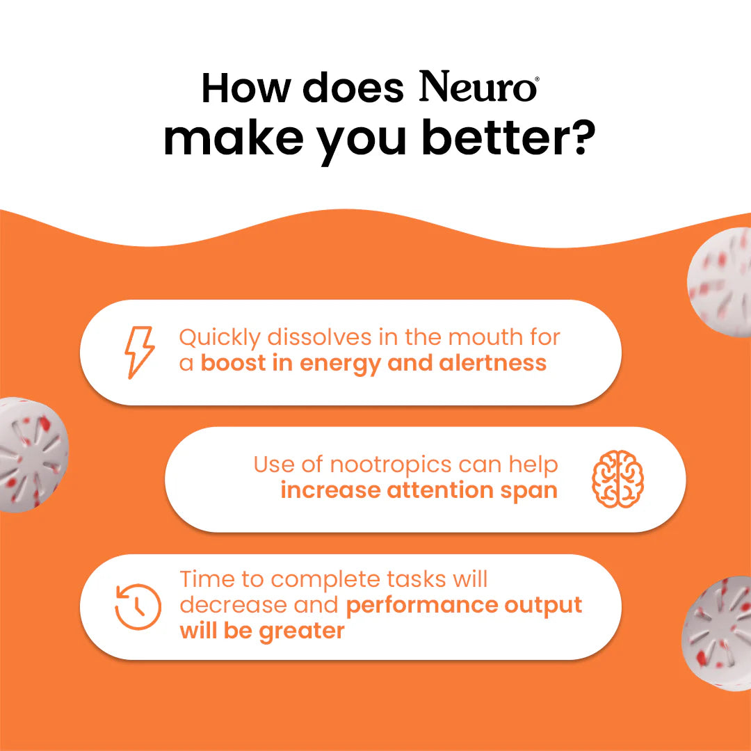 Neuro Energy & Focus Caffeine Gums - Chinnamon (Gums) Sachet