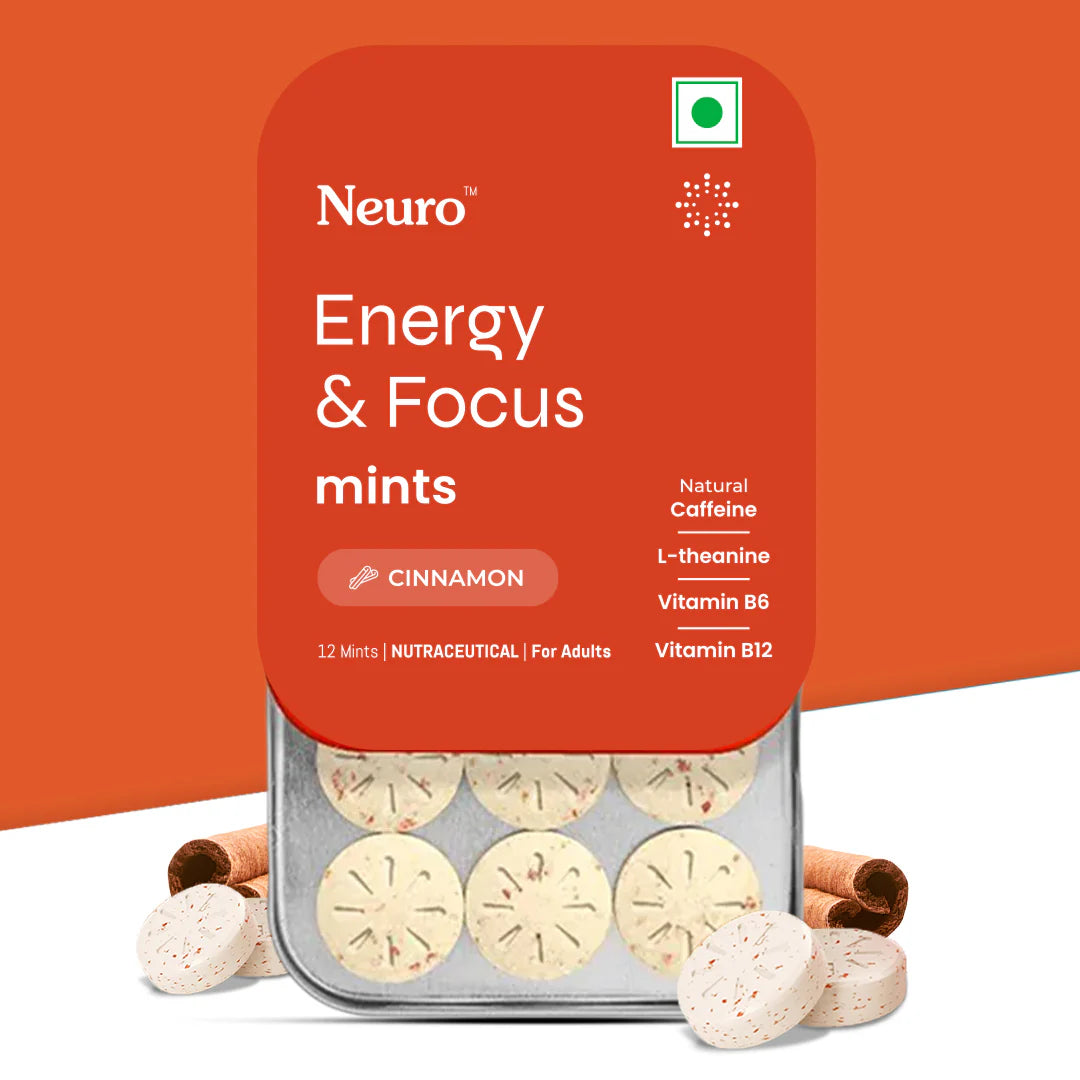 Neuro Energy & Focus Caffeine Mints - Chinnamon (Mints)
