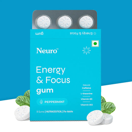 Neuro Energy & Focus Caffeine Gums - Peppermint (Gums)