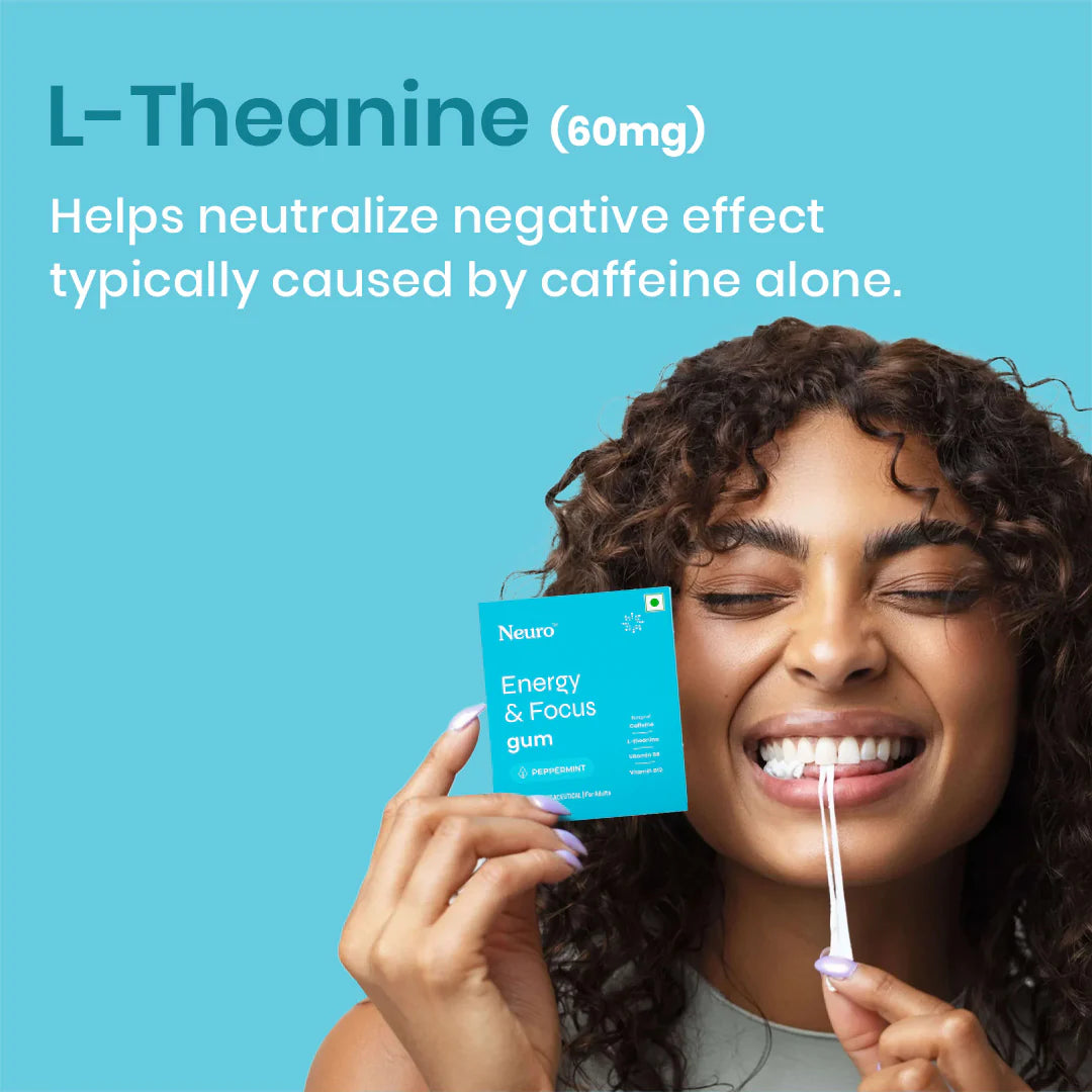 Neuro Energy & Focus Caffeine Gums - Peppermint (Gums) Sachets