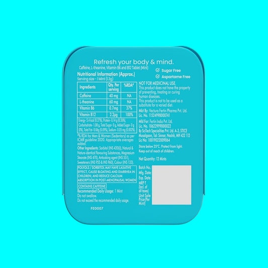 Neuro Energy & Focus Caffeine Mints - Peppermint (Mints)