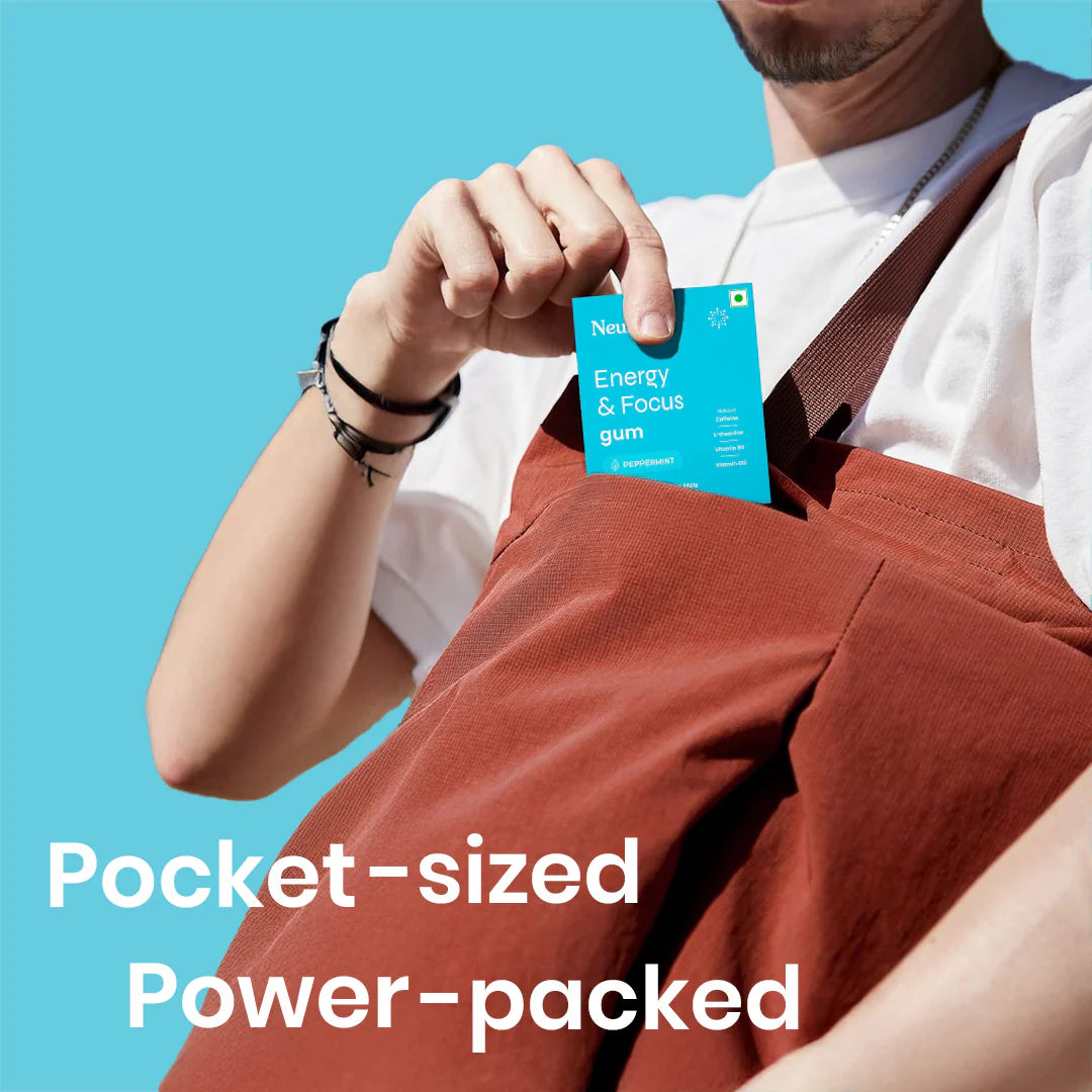 Neuro Energy & Focus Caffeine Gums - Peppermint (Gums) Sachets